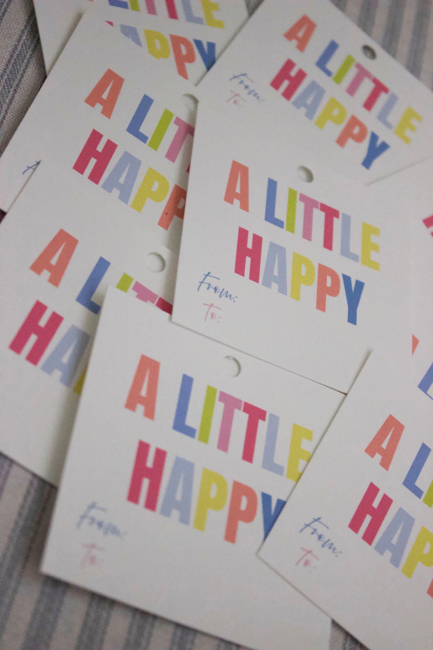 "A LITTLE HAPPY" Gift Tags
