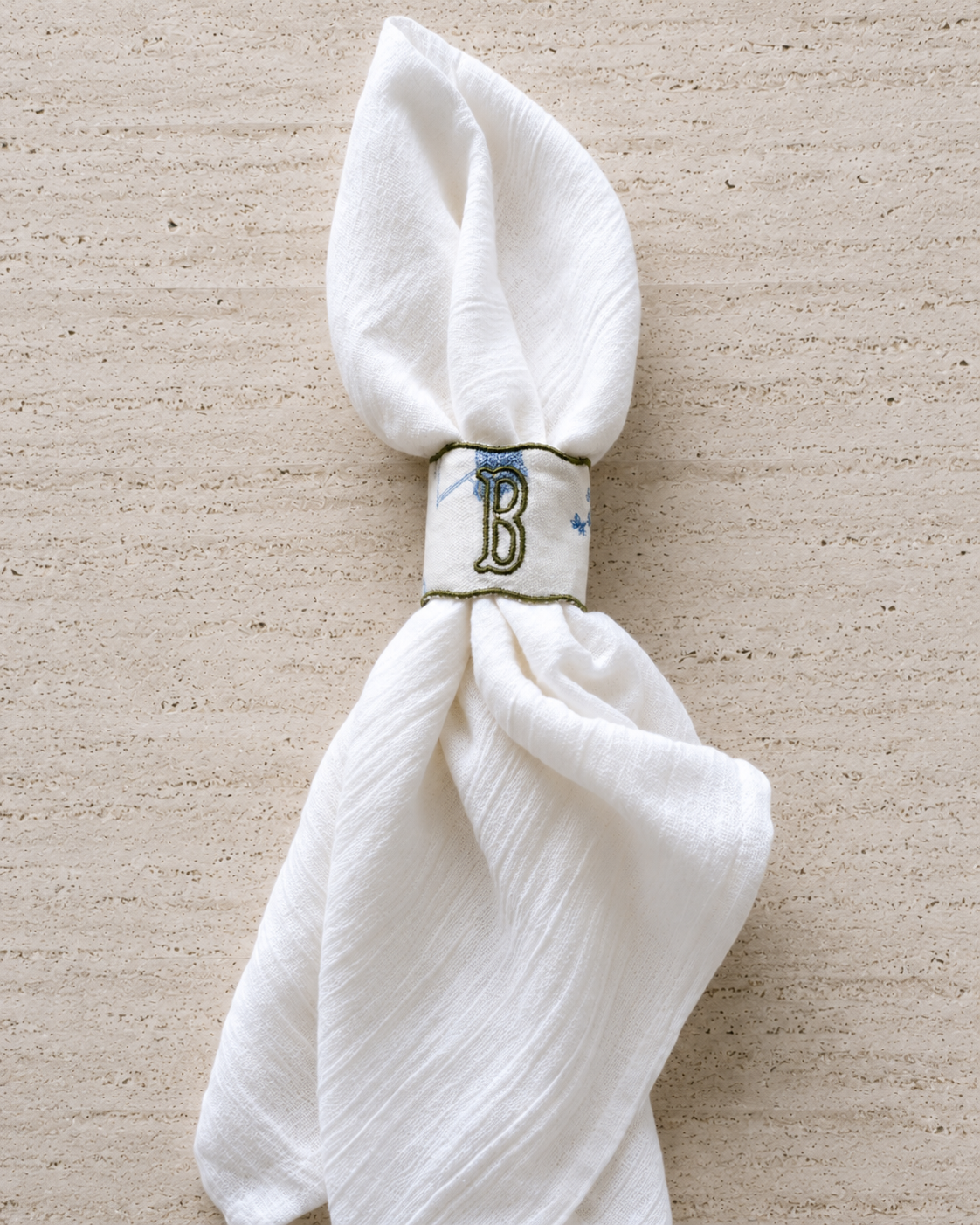 Embroidered Napkin Ring