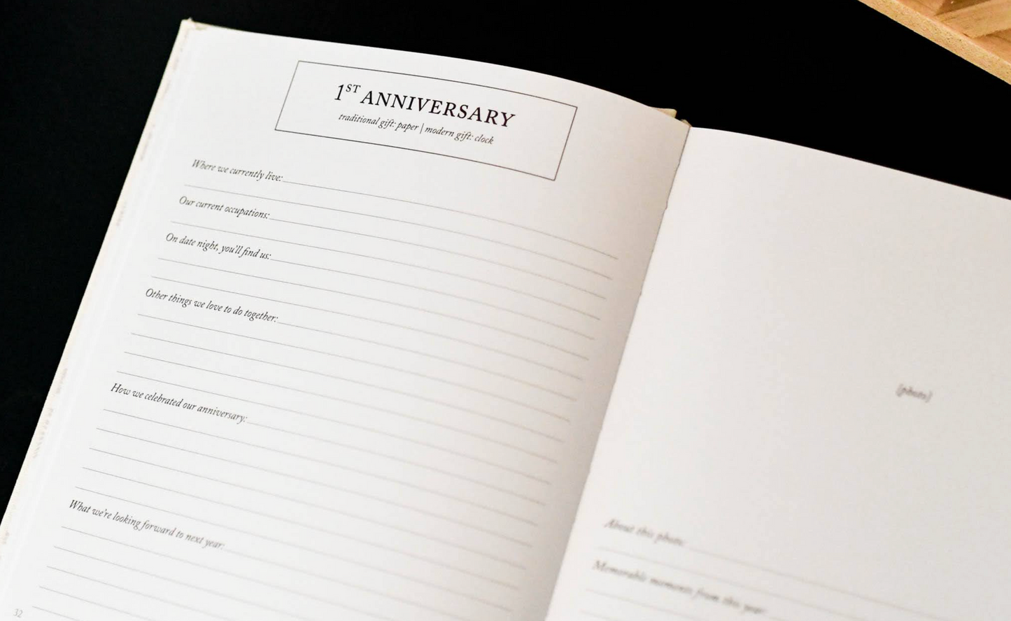 Anniversary Journal | Wedding Book