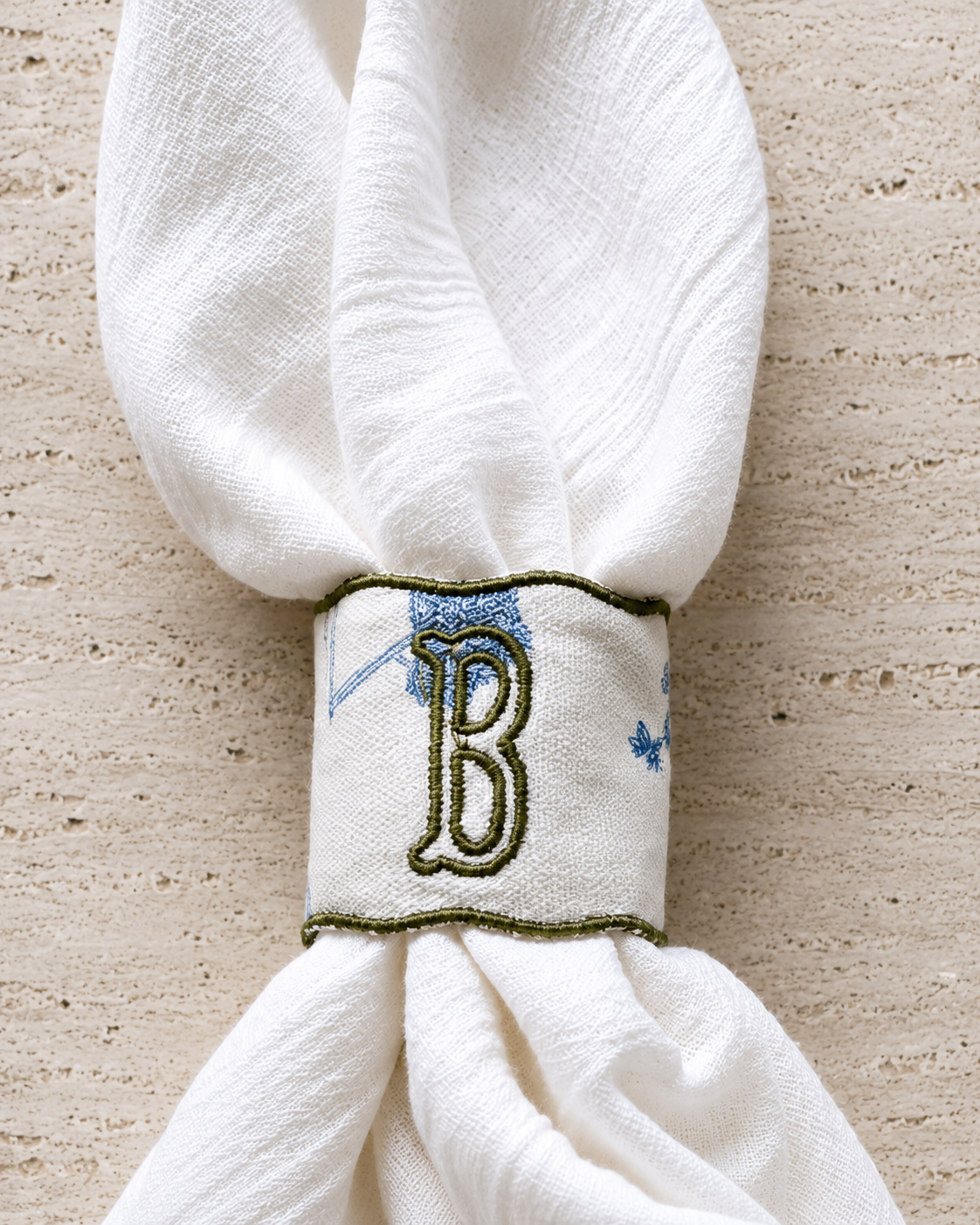 Embroidered Napkin Ring