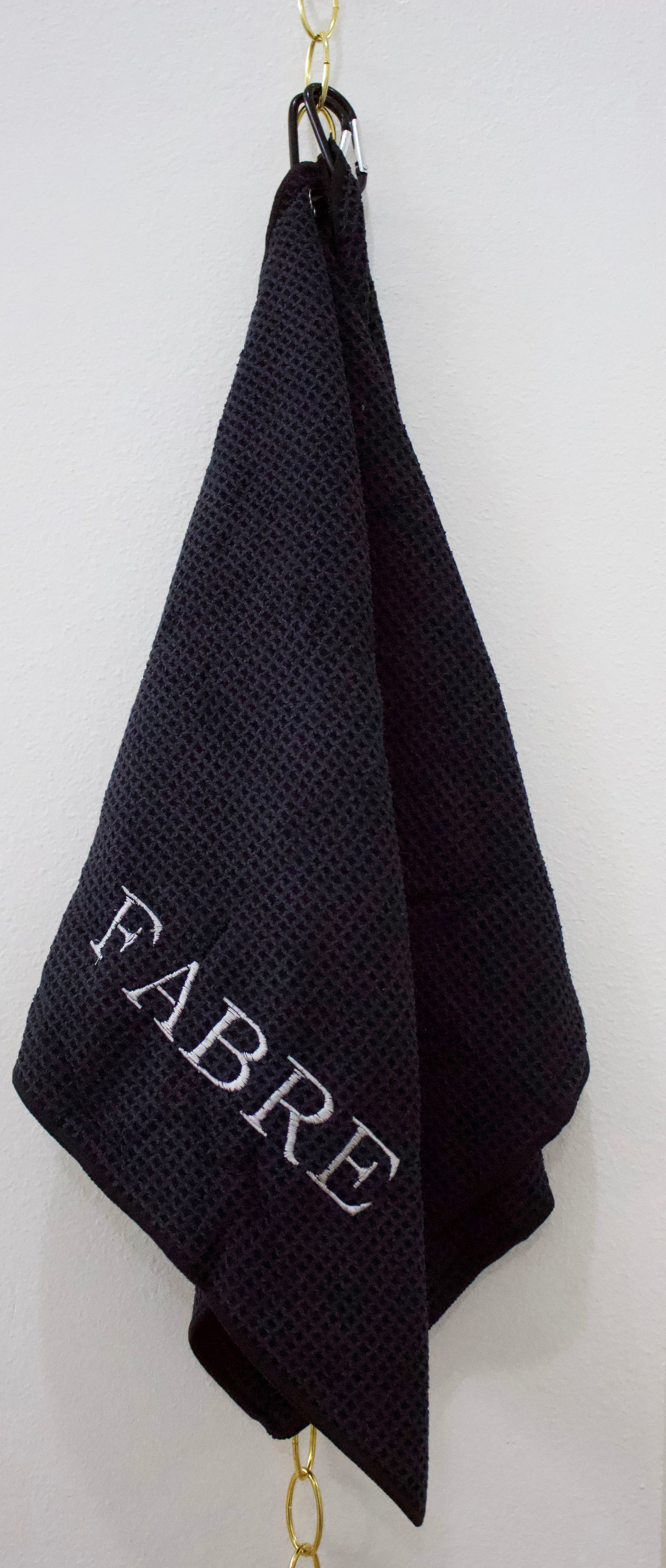 Waffle Knit Embroidered Golf Towel