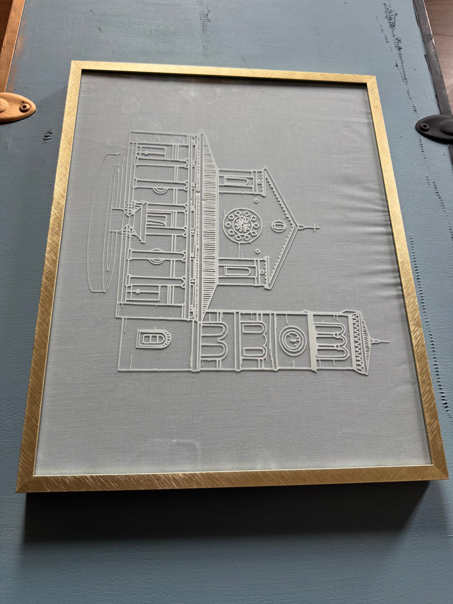 Custom Framed Venue Drawing