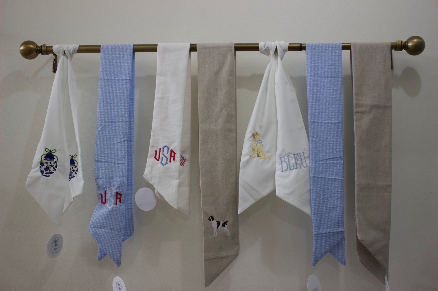 Embroidered Wreath Sashes