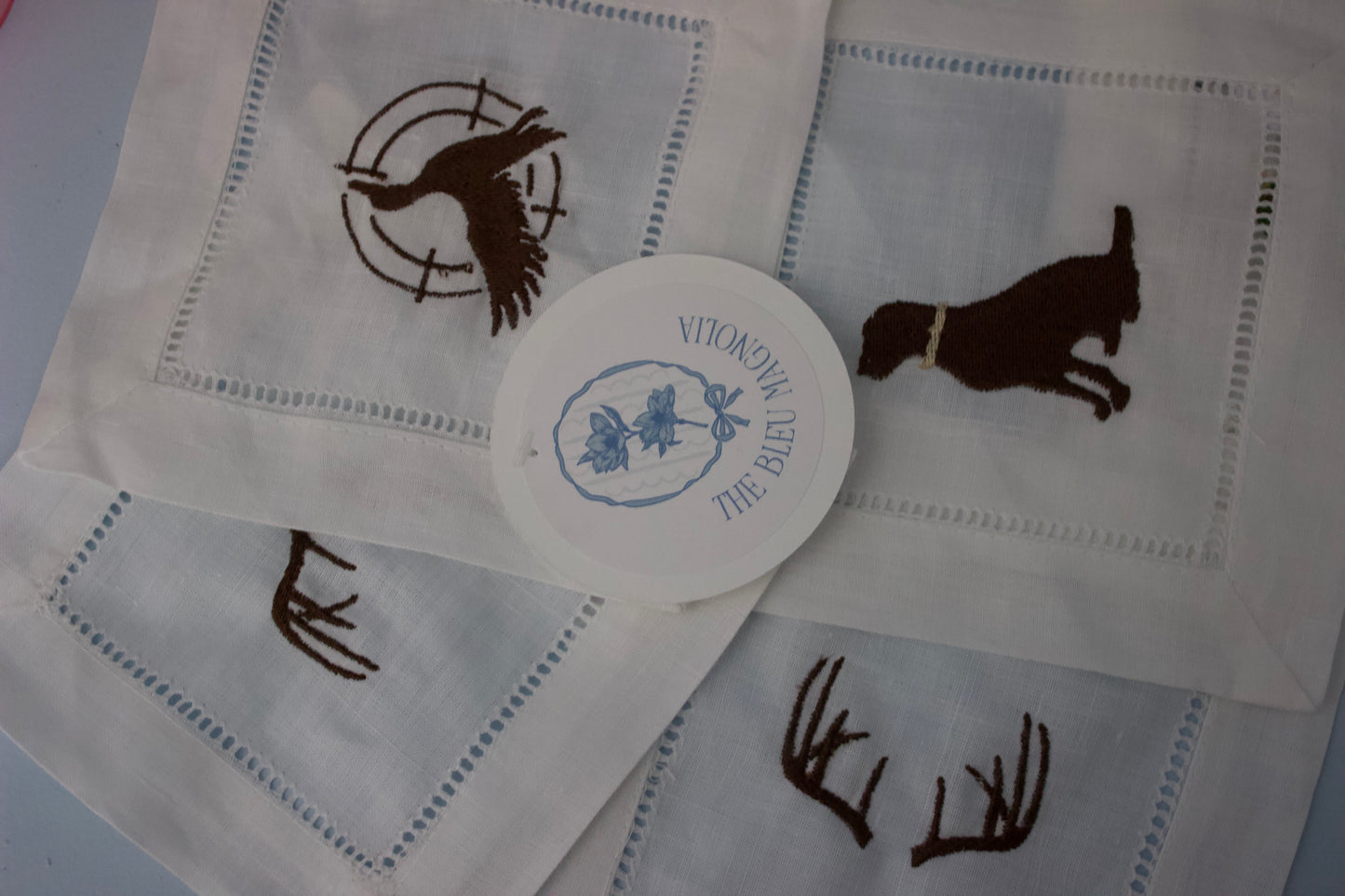 Embroidered Cocktail Napkins (set of 4)
