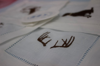 Embroidered Cocktail Napkins (set of 4)