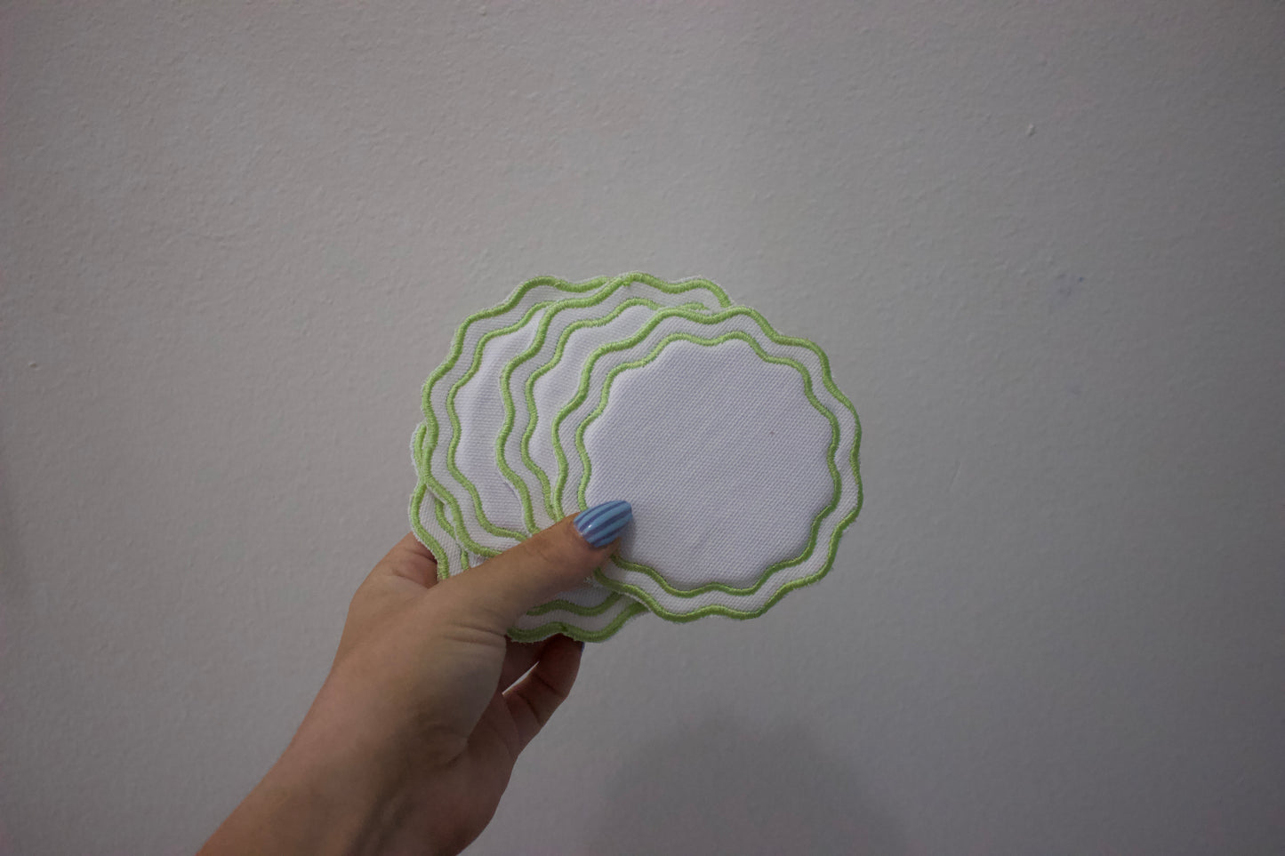 embroidered coasters (set 4)