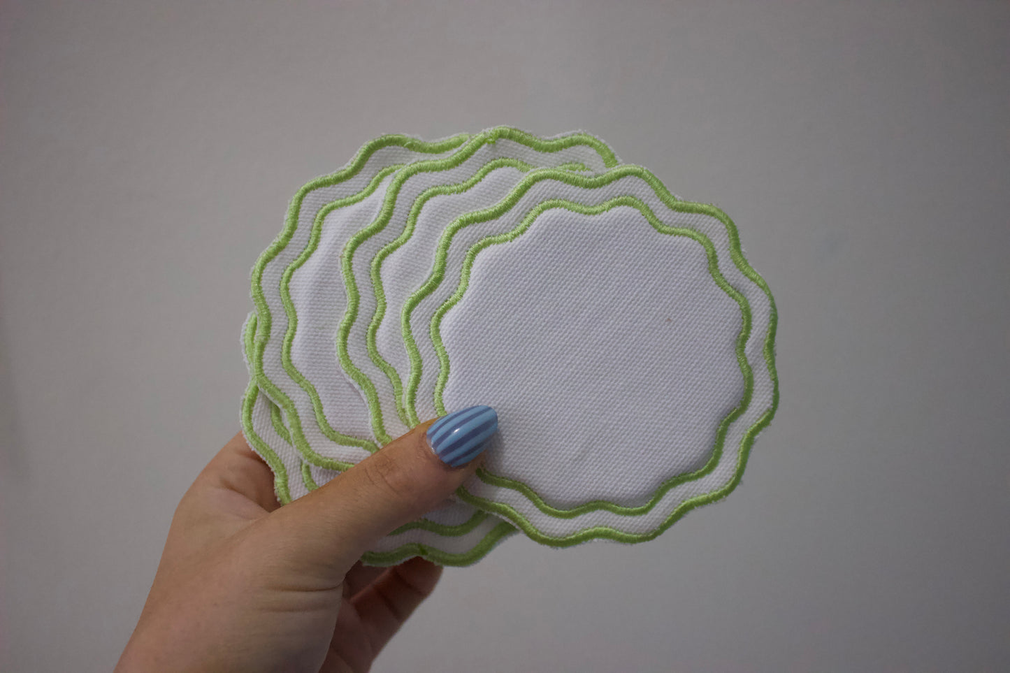 embroidered coasters (set 4)