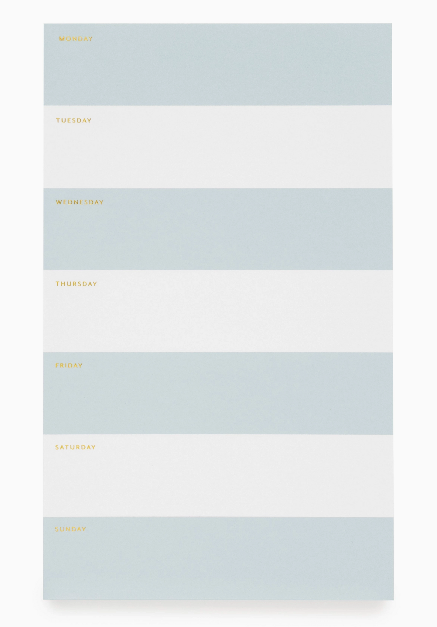 Blue Striped Weekly Notepad