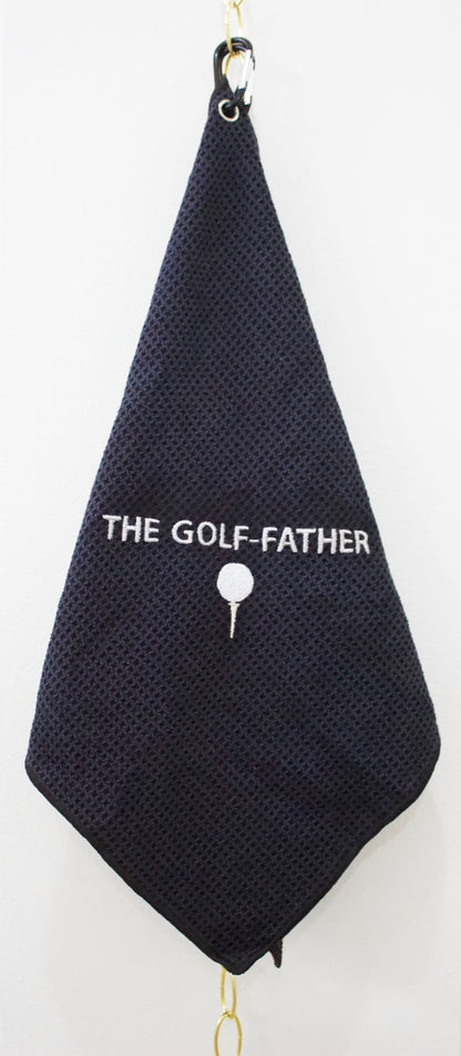Waffle Knit Embroidered Golf Towel
